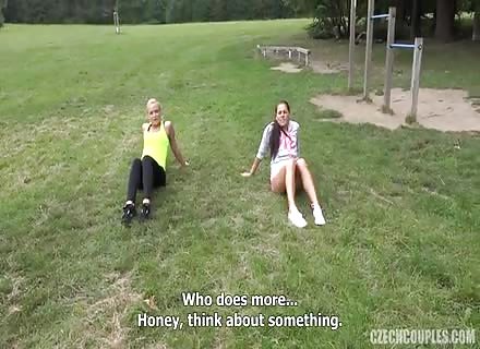 Euro Couple Having Group Sex For Cash