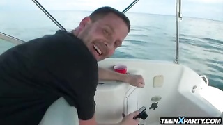 College Damsels Sex Party On Boat